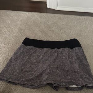 Gray and Black Athletic Skort